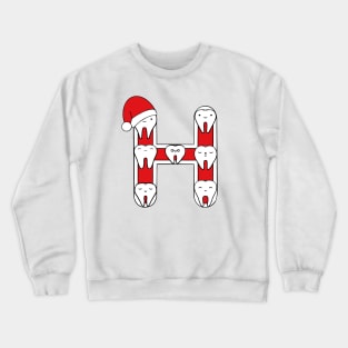 Letter H (Happimola Christmas Alphabet) Crewneck Sweatshirt